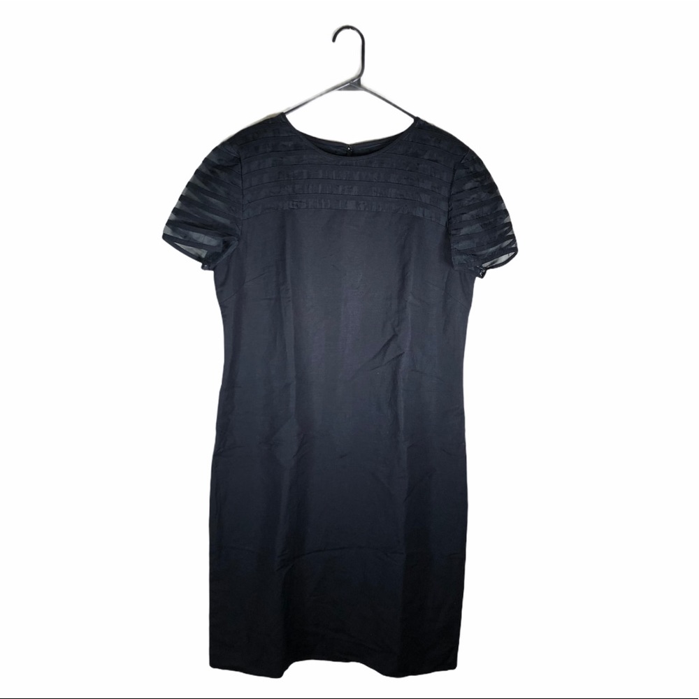 Talbots Linen Blend Sheath Dress Vintage